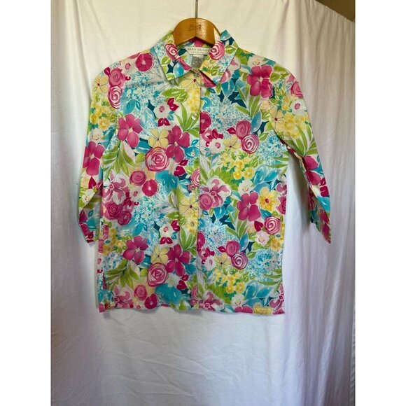 #3544 NAPA VALLEY womens floral top size P - Picture 2 of 8